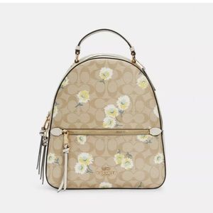 Coach NWT Jordyn Backpack Daisy / Floral khaki